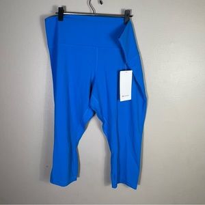 * Lululemon Align HR Crop 21" Poolside blue size 20